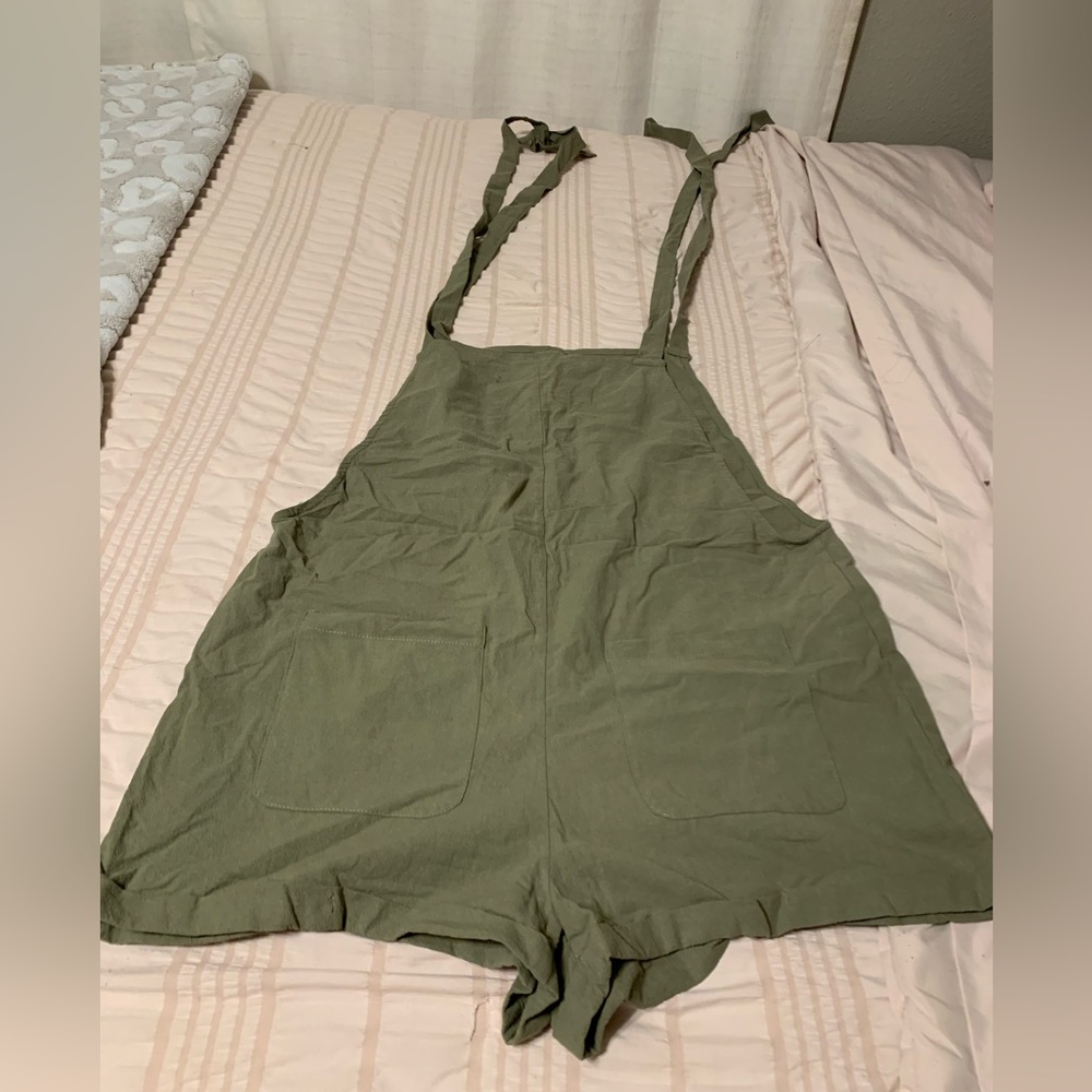 Olive green romper